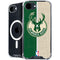 NBA Milwaukee Bucks Split Canvas iPhone 16e MagSafe Case