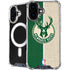 NBA Milwaukee Bucks Split Canvas iPhone 17 MagSafe Case