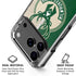 NBA Milwaukee Bucks Split Canvas iPhone 18 Pro Clear Case