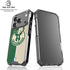 NBA Milwaukee Bucks Split Canvas iPhone 18 Pro Clear Case