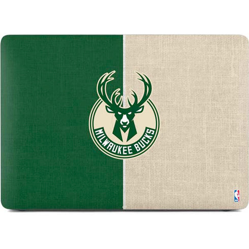 NBA Milwaukee Bucks Split Canvas Apple MacBook Air Skin