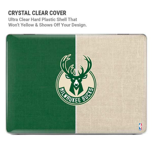 NBA Milwaukee Bucks Split Canvas MacBook Cases