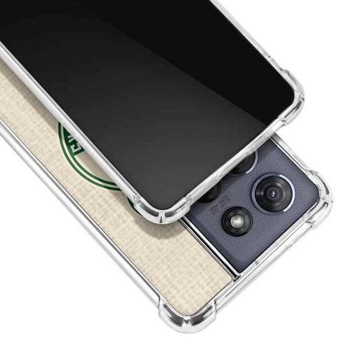 NBA Milwaukee Bucks Split Canvas Moto G 5G (2025) Clear Case