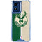 NBA Milwaukee Bucks Split Canvas Moto G 5G (2024) Clear Case