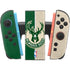 NBA Milwaukee Bucks Split Canvas Nintendo Switch 2 (2025) Joy-Con Controller Skin