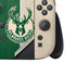 NBA Milwaukee Bucks Split Canvas Nintendo Switch 2 (2025) Joy-Con Controller Skin