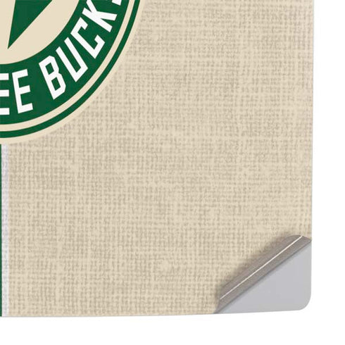 NBA Milwaukee Bucks Split Canvas PS5 Pro Console Skin