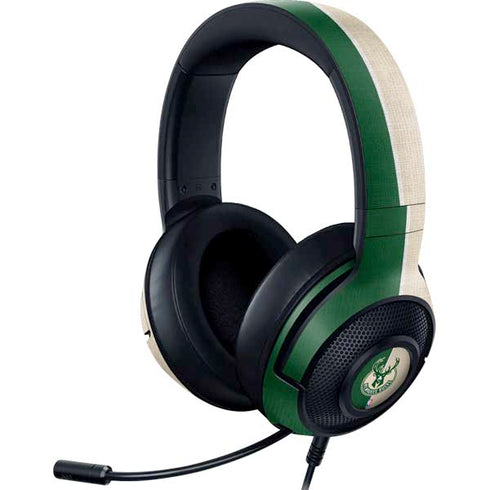 NBA Milwaukee Bucks Split Canvas Razer Kraken X Skin