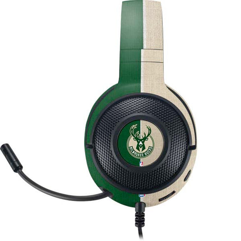 NBA Milwaukee Bucks Split Canvas Razer Kraken X Skin