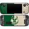 NBA Milwaukee Bucks Split Canvas Steam Deck Handheld Gaming Computer OLED Skin