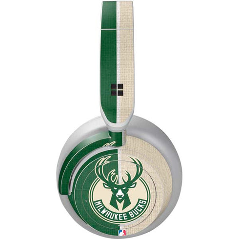 NBA Milwaukee Bucks Split Canvas Surface Headphones Skin