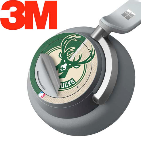 NBA Milwaukee Bucks Split Canvas Surface Headphones Skin