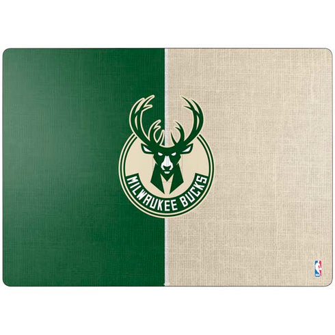 NBA Milwaukee Bucks Split Canvas Surface Laptop 7 13.8in Skin
