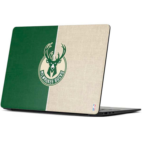 NBA Milwaukee Bucks Split Canvas Surface Laptop 7 15in Skin