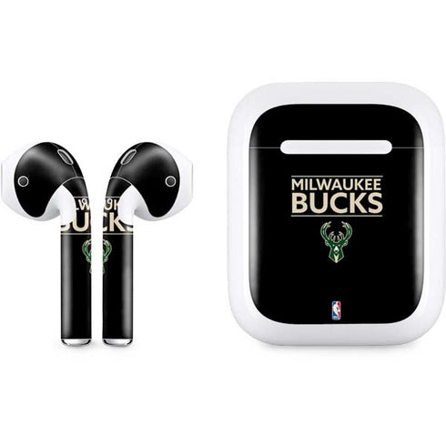 NBA Milwaukee Bucks Standard - Black Apple AirPods Skin