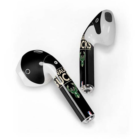 NBA Milwaukee Bucks Standard - Black Apple AirPods Skin