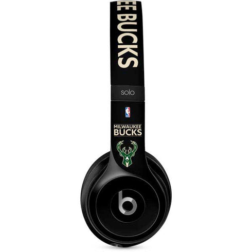 NBA Milwaukee Bucks Standard - Black Beats Solo 2 Wired Skin