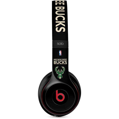 NBA Milwaukee Bucks Standard - Black Beats Solo 3 Wireless Skin