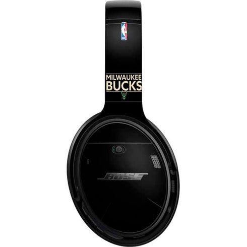 NBA Milwaukee Bucks Standard - Black Bose QuietComfort 35 Headphones Skin