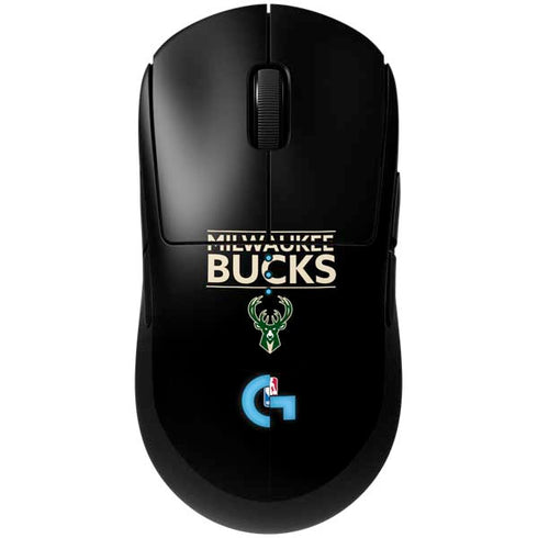 NBA Milwaukee Bucks Standard - Black G Pro Wireless Gaming Mouse Skin