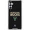 NBA Milwaukee Bucks Standard - Black Gabb Phone 4 Clear Case