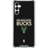 NBA Milwaukee Bucks Standard - Black Gabb Phone 4 Clear Case