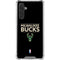 NBA Milwaukee Bucks Standard - Black Galaxy A17 Clear Case