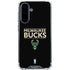 NBA Milwaukee Bucks Standard - Black Galaxy A36 5G Clear Case