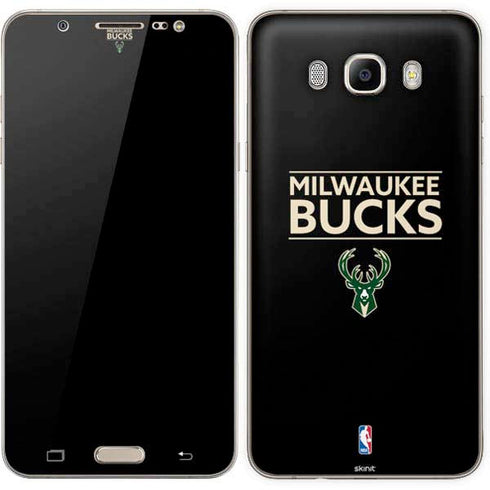 NBA Milwaukee Bucks Standard - Black Galaxy J7 Skin