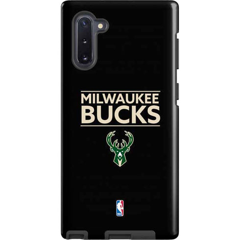NBA Milwaukee Bucks Standard - Black Galaxy Cases