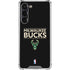 NBA Milwaukee Bucks Standard - Black Galaxy S24 FE Clear Case