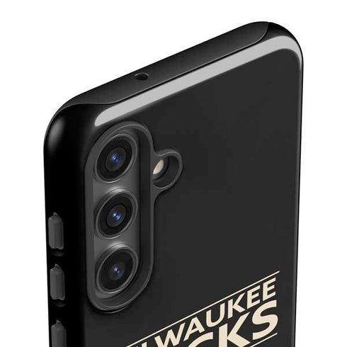 NBA Milwaukee Bucks Standard - Black Galaxy S25 Impact Case