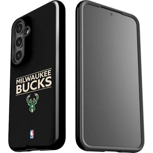 NBA Milwaukee Bucks Standard - Black Galaxy S25 Impact Case