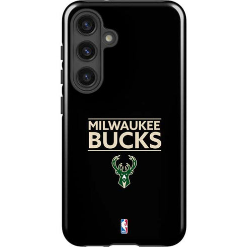 NBA Milwaukee Bucks Standard - Black Galaxy S25 Plus Impact Case