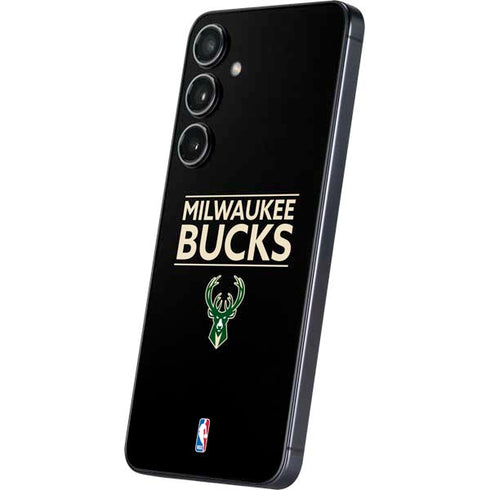 NBA Milwaukee Bucks Standard - Black Galaxy S25 Plus Skin