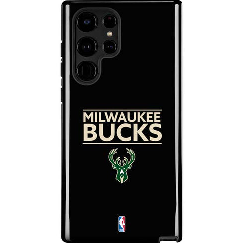 NBA Milwaukee Bucks Standard - Black Galaxy S25 Ultra Impact Case