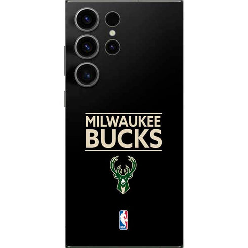 NBA Milwaukee Bucks Standard - Black Galaxy S24 Ultra Skin