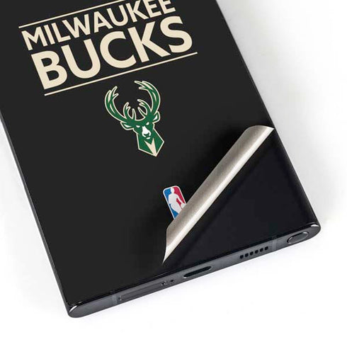 NBA Milwaukee Bucks Standard - Black Galaxy S25 Ultra Skin