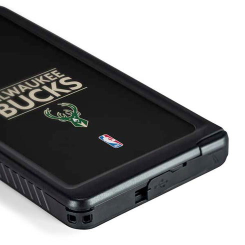 NBA Milwaukee Bucks Standard - Black Galaxy S24 Ultra Waterproof Case