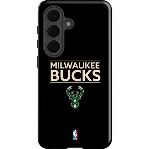 NBA Milwaukee Bucks Standard - Black Galaxy S26 Impact Case