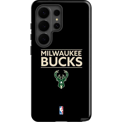 NBA Milwaukee Bucks Standard - Black Galaxy S26 Ultra Impact Case