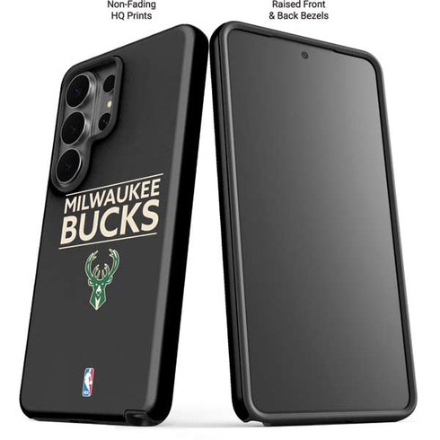 NBA Milwaukee Bucks Standard - Black Galaxy S26 Ultra Impact Case