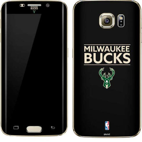 NBA Milwaukee Bucks Standard - Black Galaxy S7 Edge Skin