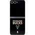 NBA Milwaukee Bucks Standard - Black Galaxy Z Flip6 Skin