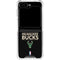 NBA Milwaukee Bucks Standard - Black Galaxy Z Flip6 Clear Case