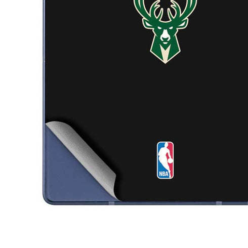 NBA Milwaukee Bucks Standard - Black Galaxy Z Fold6 Skin