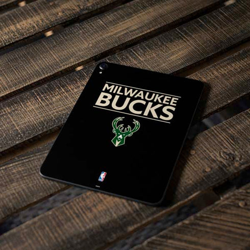 NBA Milwaukee Bucks Standard - Black Apple iPad Pro Skin