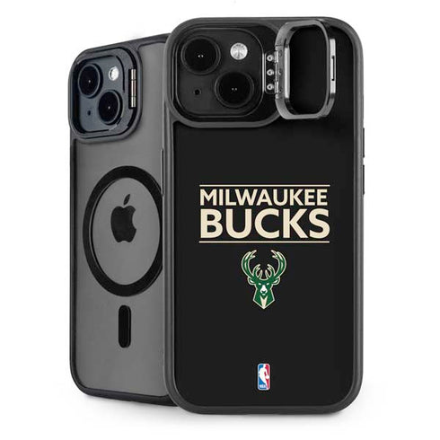 NBA Milwaukee Bucks Standard - Black iPhone 13 Kickstand Case