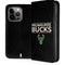 NBA Milwaukee Bucks Standard - Black iPhone 13 Pro Folio Case