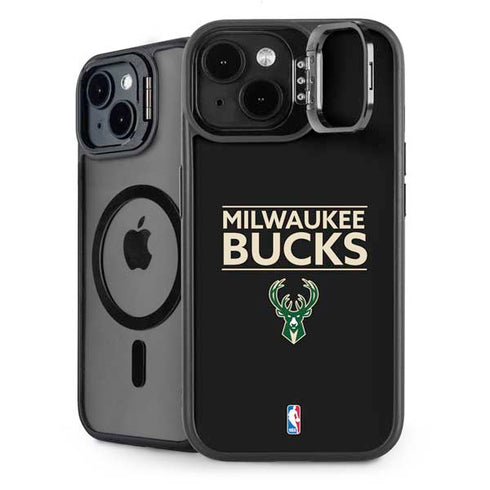 NBA Milwaukee Bucks Standard - Black iPhone 14 Kickstand Case